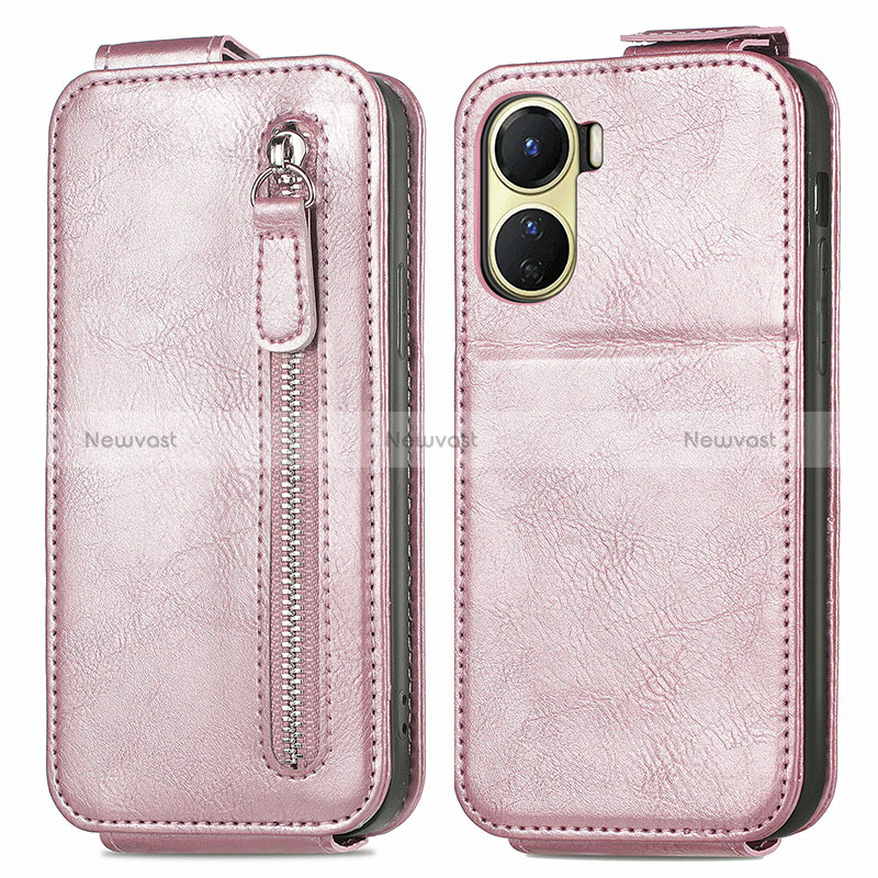 Leather Case Flip Cover Vertical for Vivo Y02S