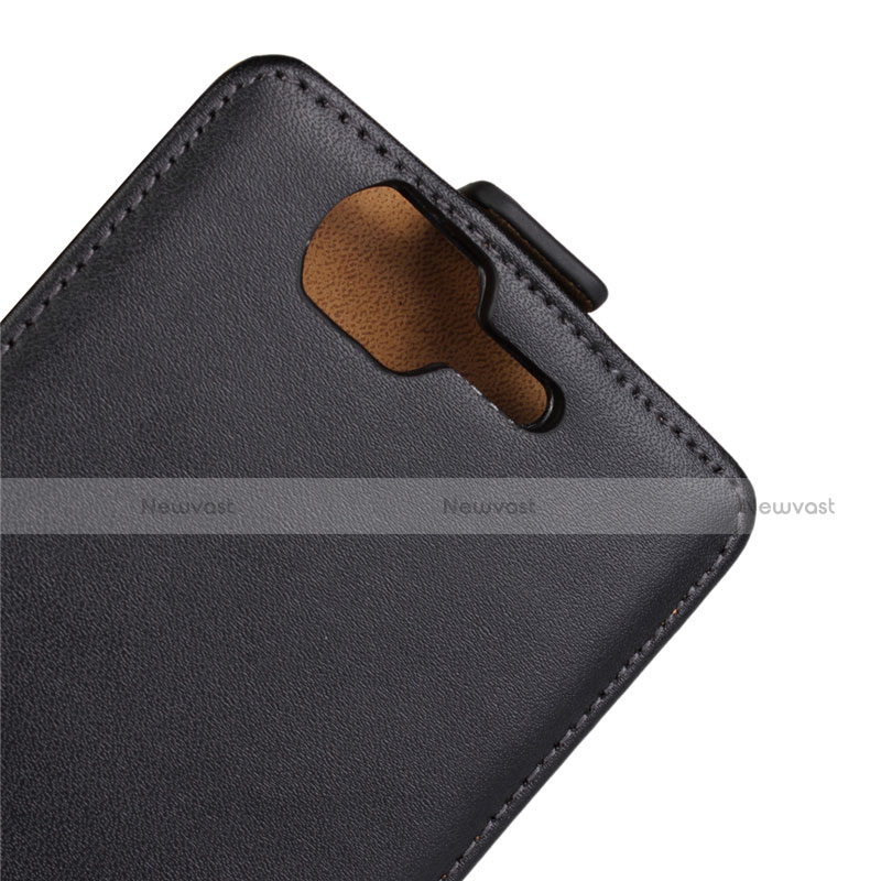 Leather Case Flip Cover Vertical for Wiko Highway Black