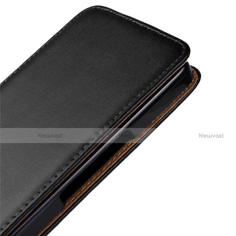 Leather Case Flip Cover Vertical for Wiko Highway Signs Black