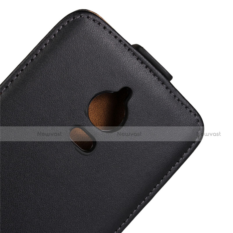 Leather Case Flip Cover Vertical for Wiko Wax Black