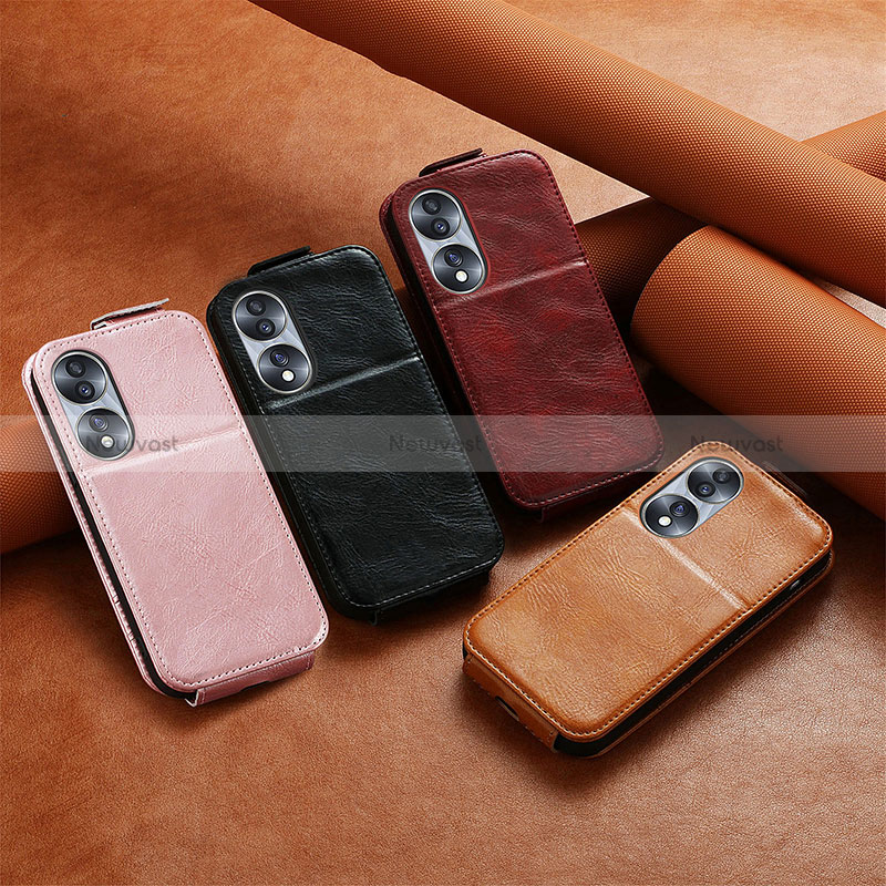 Leather Case Flip Cover Vertical S01D for Huawei Honor 70 5G