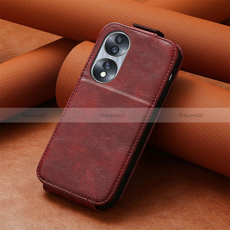 Leather Case Flip Cover Vertical S01D for Huawei Honor 70 5G