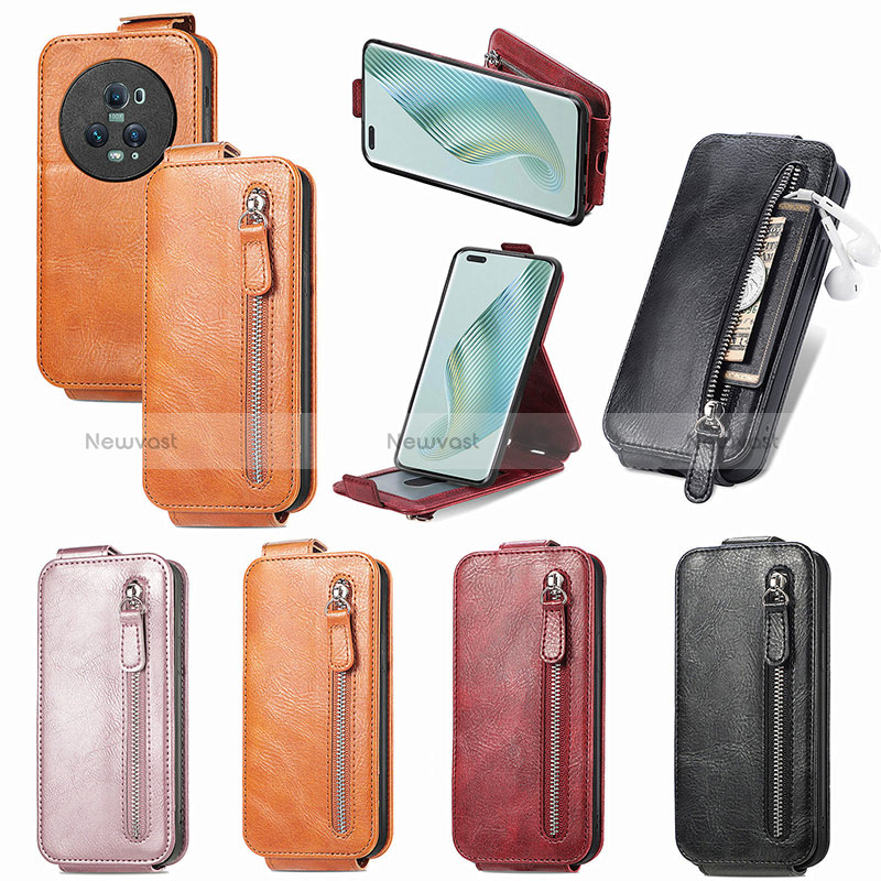 Leather Case Flip Cover Vertical S01D for Huawei Honor Magic5 Pro 5G