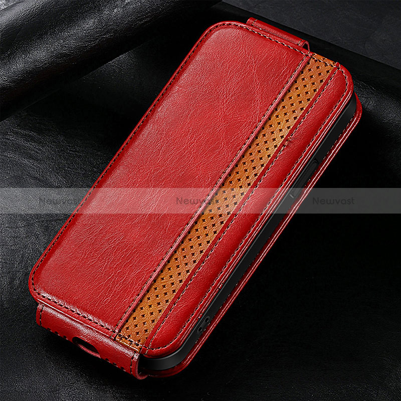 Leather Case Flip Cover Vertical S01D for Huawei Nova 10 Red