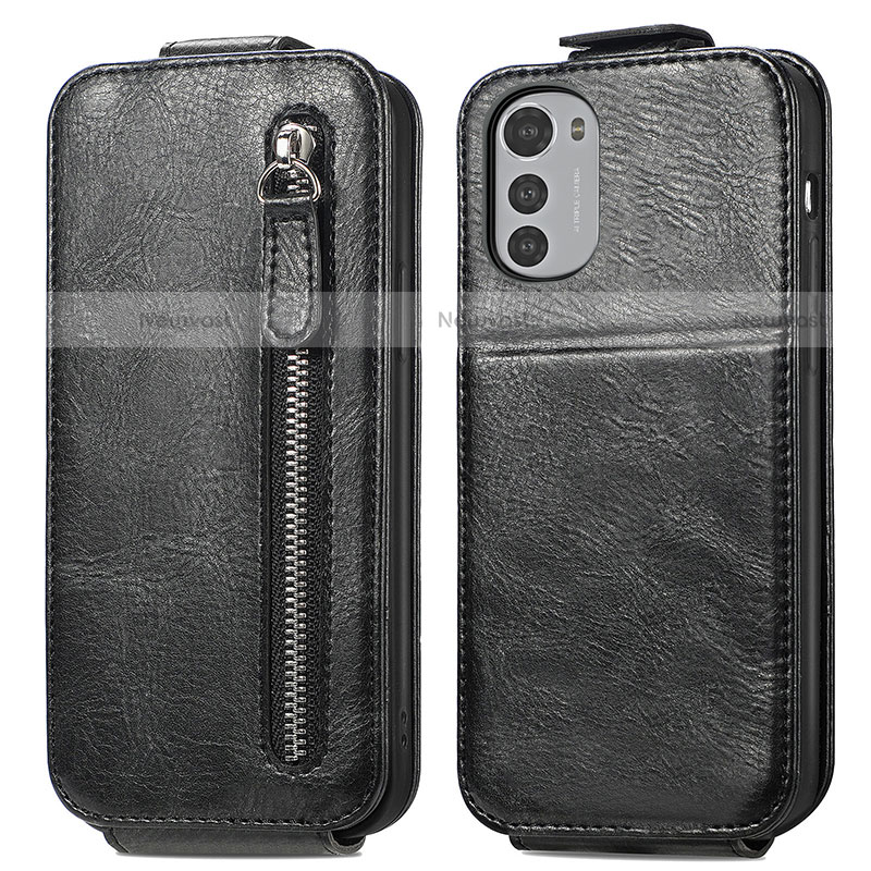 Leather Case Flip Cover Vertical S01D for Motorola Moto E32
