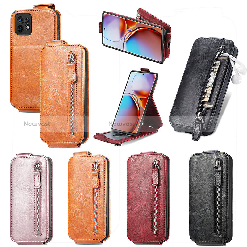 Leather Case Flip Cover Vertical S01D for Motorola Moto Edge 40 Pro 5G