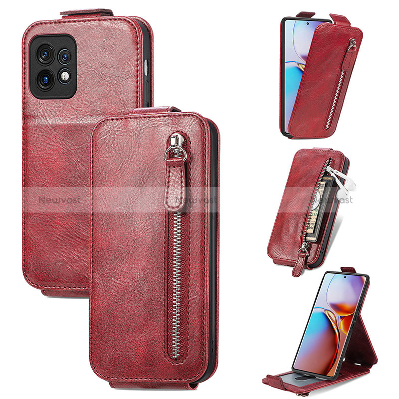 Leather Case Flip Cover Vertical S01D for Motorola Moto Edge 40 Pro 5G