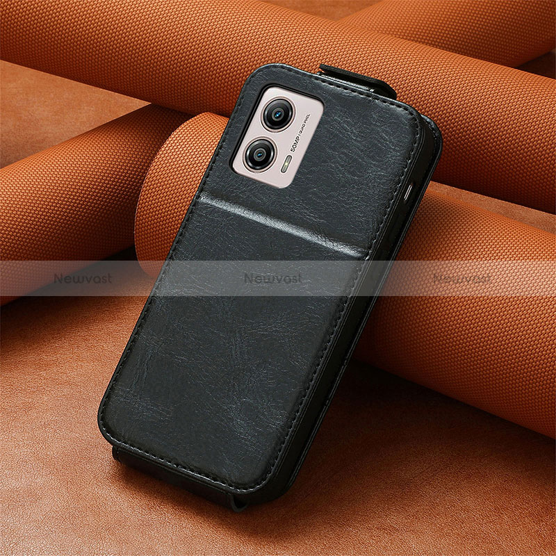 Leather Case Flip Cover Vertical S01D for Motorola Moto G53j 5G