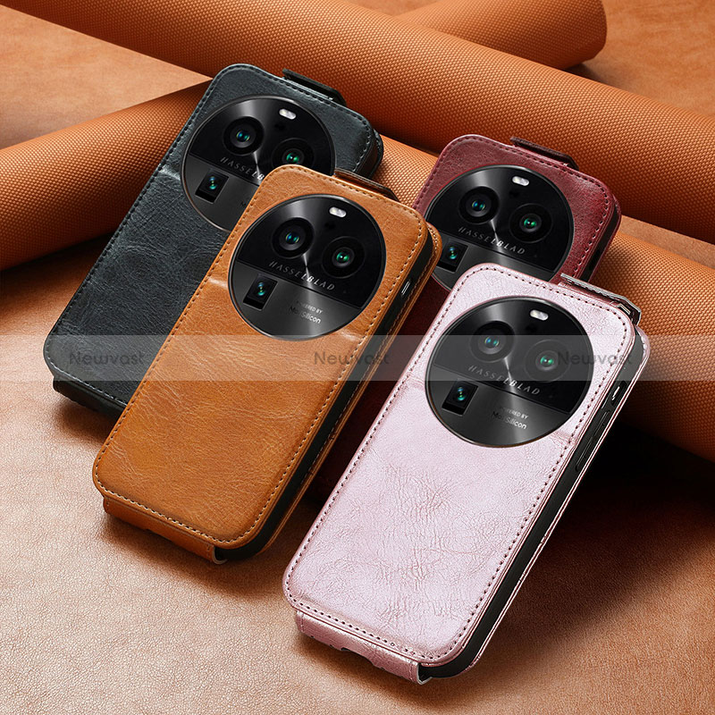 Leather Case Flip Cover Vertical S01D for Oppo Find X6 5G