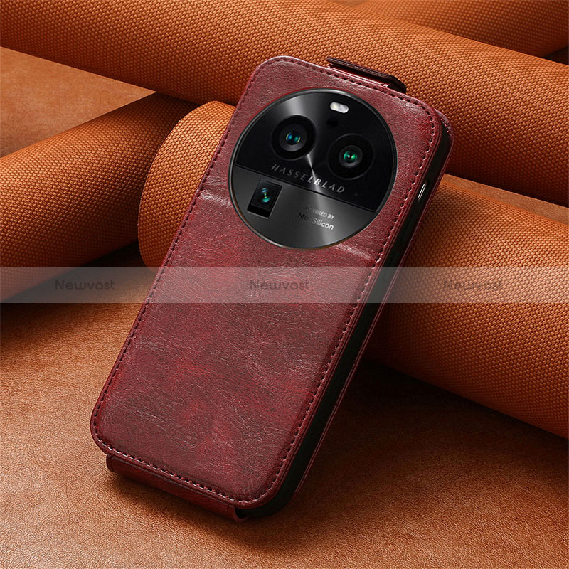 Leather Case Flip Cover Vertical S01D for Oppo Find X6 5G