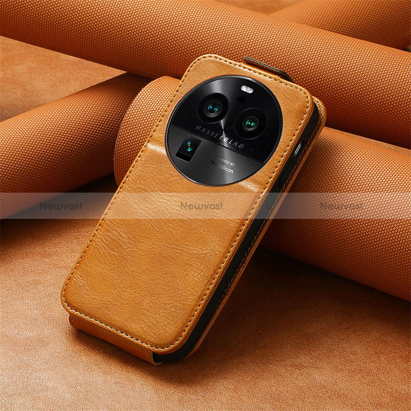 Leather Case Flip Cover Vertical S01D for Oppo Find X6 5G