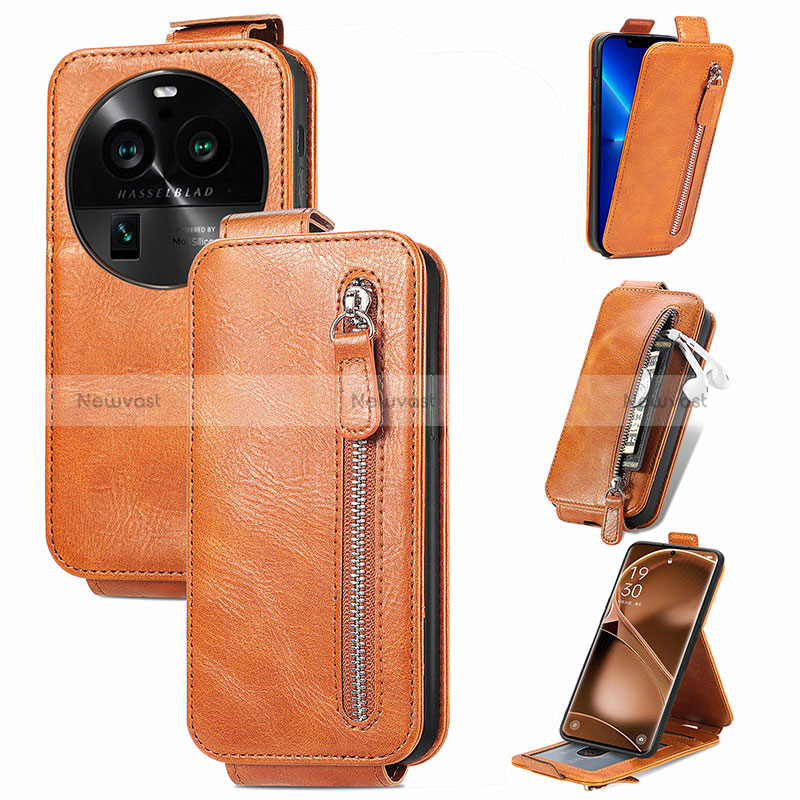 Leather Case Flip Cover Vertical S01D for Oppo Find X6 5G