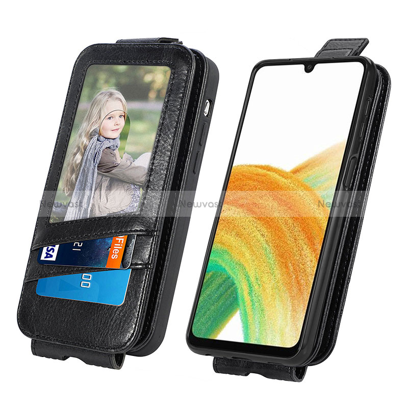 Leather Case Flip Cover Vertical S01D for Samsung Galaxy A13 4G