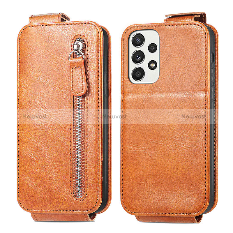 Leather Case Flip Cover Vertical S01D for Samsung Galaxy A33 5G