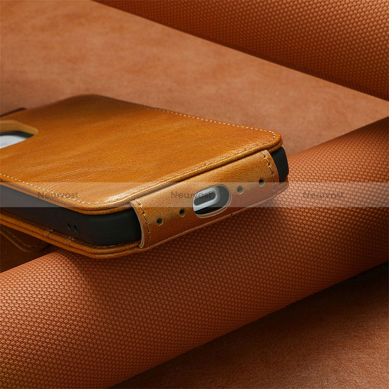 Leather Case Flip Cover Vertical S01D for Samsung Galaxy S24 Ultra 5G