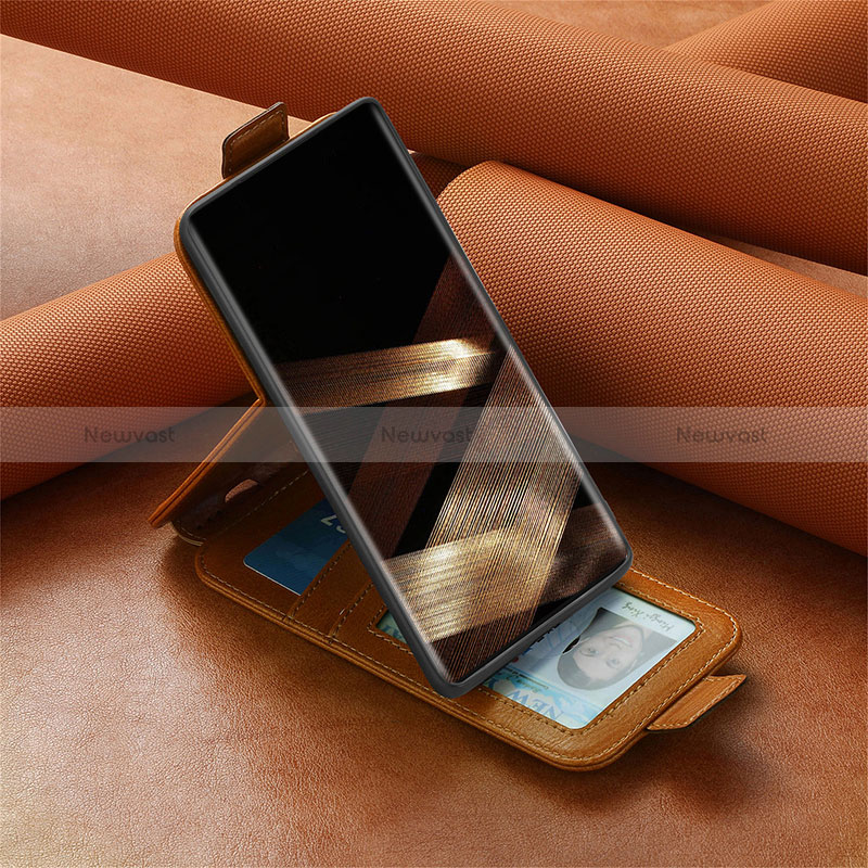 Leather Case Flip Cover Vertical S01D for Samsung Galaxy S24 Ultra 5G