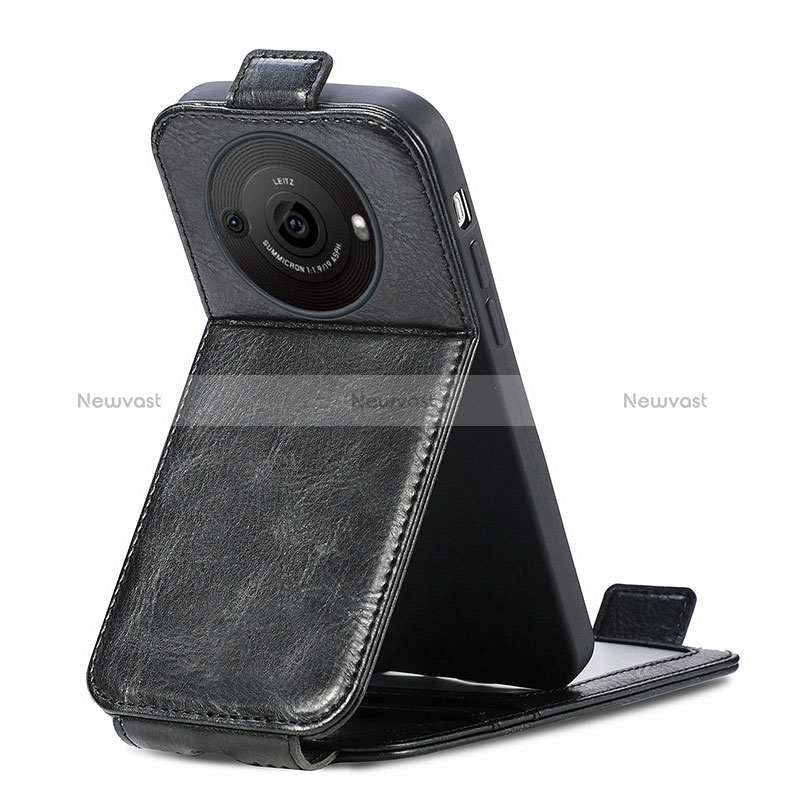 Leather Case Flip Cover Vertical S01D for Sharp Aquos R8 Pro