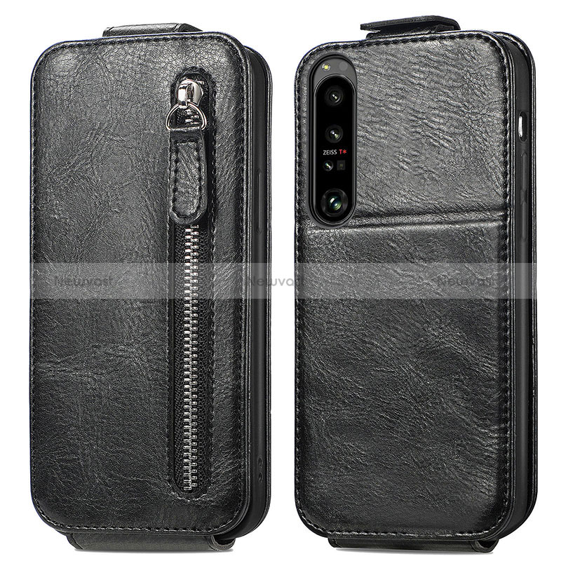 Leather Case Flip Cover Vertical S01D for Sony Xperia 1 IV SO-51C