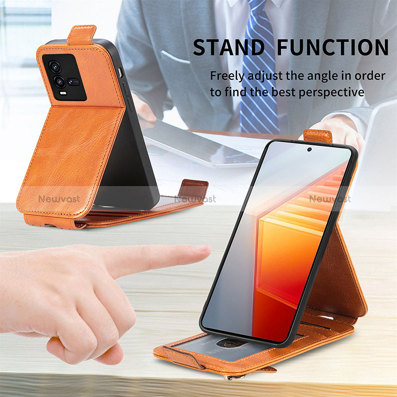 Leather Case Flip Cover Vertical S01D for Vivo iQOO 10 5G