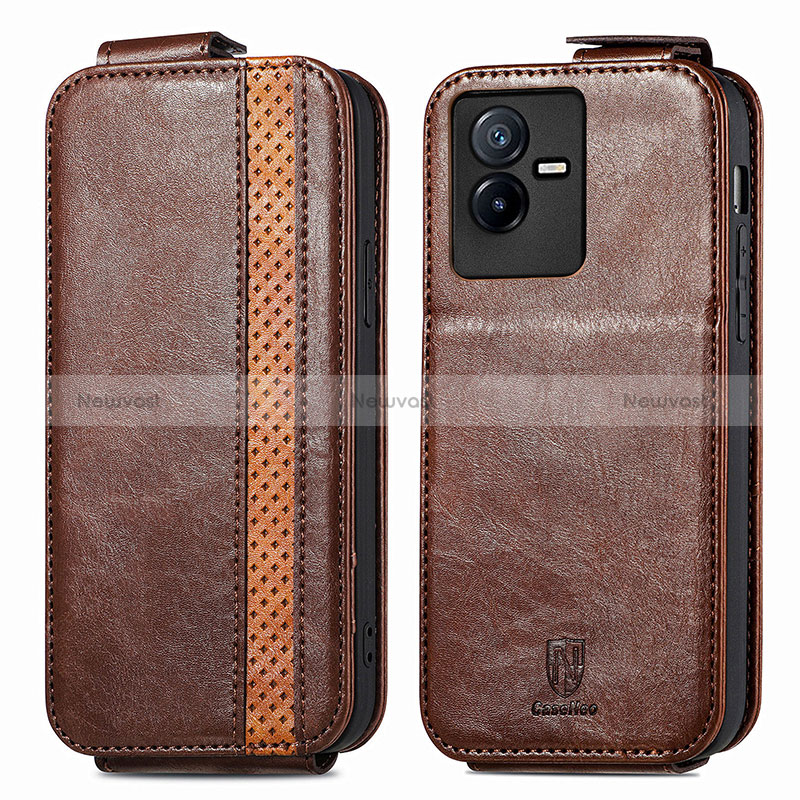 Leather Case Flip Cover Vertical S01D for Vivo T2x 5G