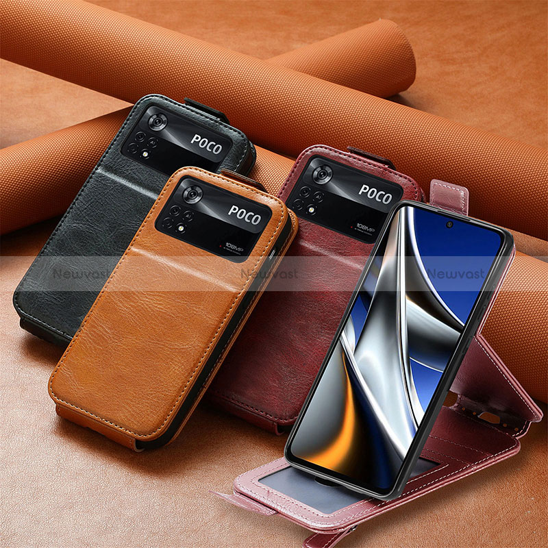 Leather Case Flip Cover Vertical S01D for Xiaomi Poco X4 Pro 5G