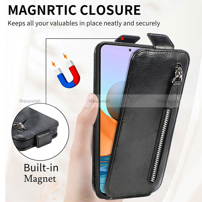 Leather Case Flip Cover Vertical S01D for Xiaomi Redmi Note 10 Pro 4G