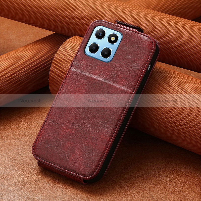 Leather Case Flip Cover Vertical S02D for Huawei Honor X6