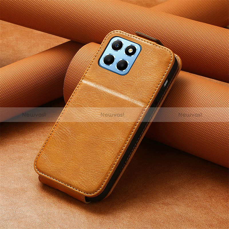 Leather Case Flip Cover Vertical S02D for Huawei Honor X6