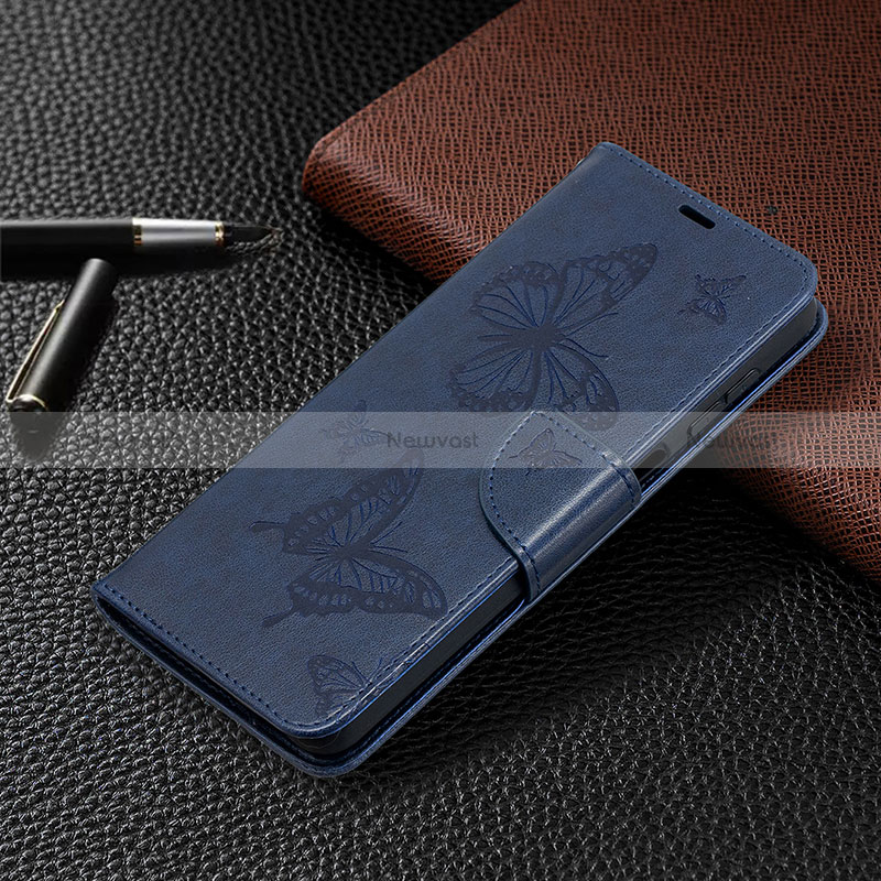 Leather Case Stands Butterfly Flip Cover Holder B01F for Samsung Galaxy A12 5G