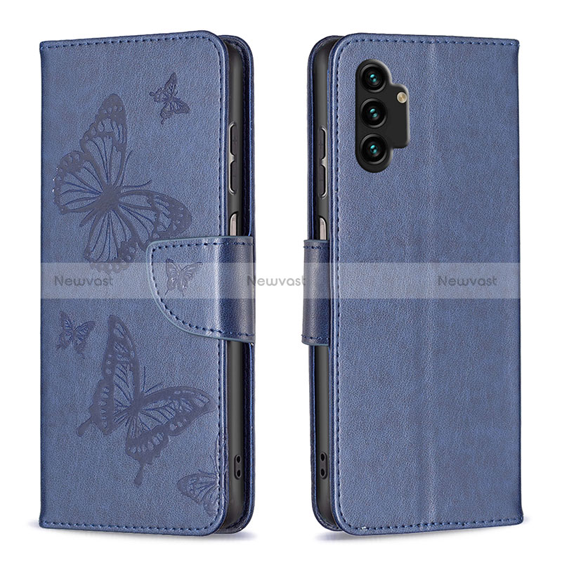 Leather Case Stands Butterfly Flip Cover Holder B01F for Samsung Galaxy A13 4G