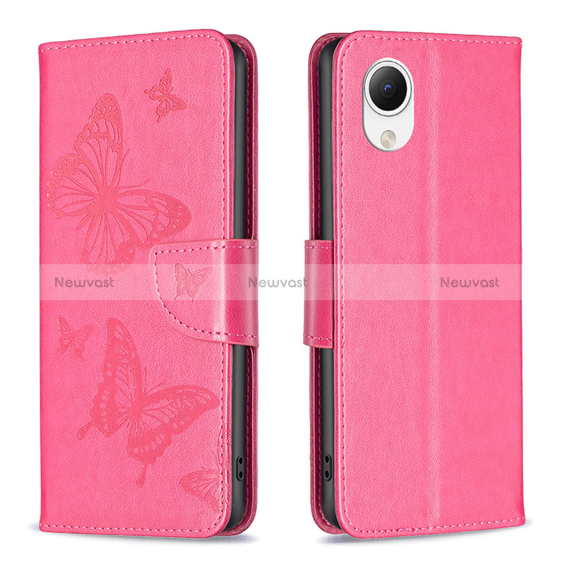 Leather Case Stands Butterfly Flip Cover Holder B01F for Samsung Galaxy A23 5G SC-56C