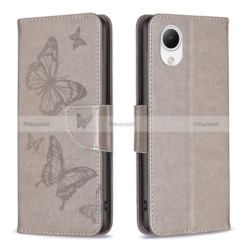 Leather Case Stands Butterfly Flip Cover Holder B01F for Samsung Galaxy A23s