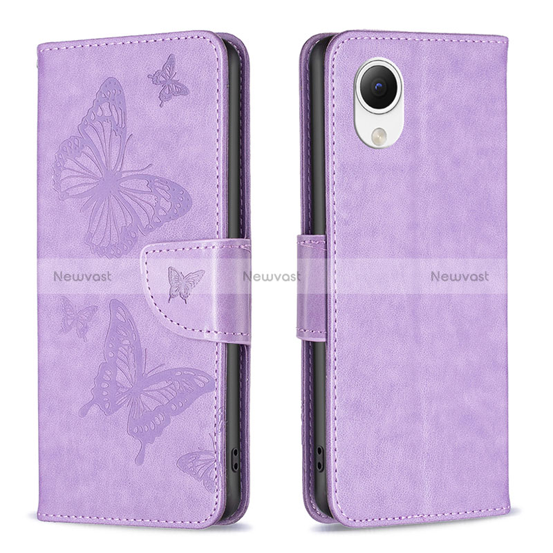 Leather Case Stands Butterfly Flip Cover Holder B01F for Samsung Galaxy A23s