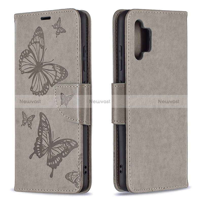 Leather Case Stands Butterfly Flip Cover Holder B01F for Samsung Galaxy A32 5G