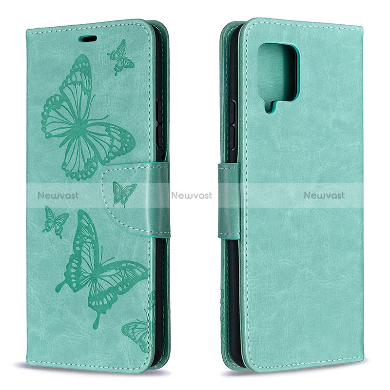 Leather Case Stands Butterfly Flip Cover Holder B01F for Samsung Galaxy A42 5G