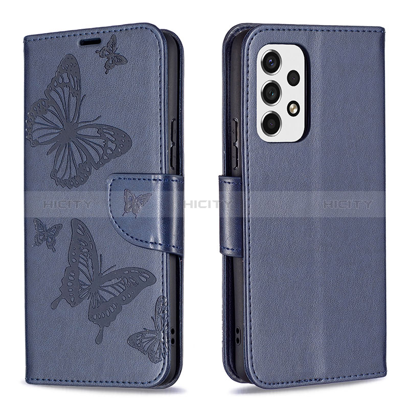 Leather Case Stands Butterfly Flip Cover Holder B01F for Samsung Galaxy A53 5G