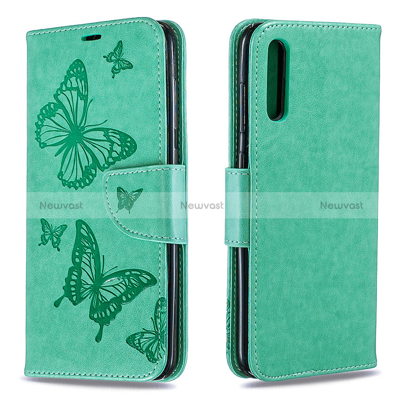 Leather Case Stands Butterfly Flip Cover Holder B01F for Samsung Galaxy A70