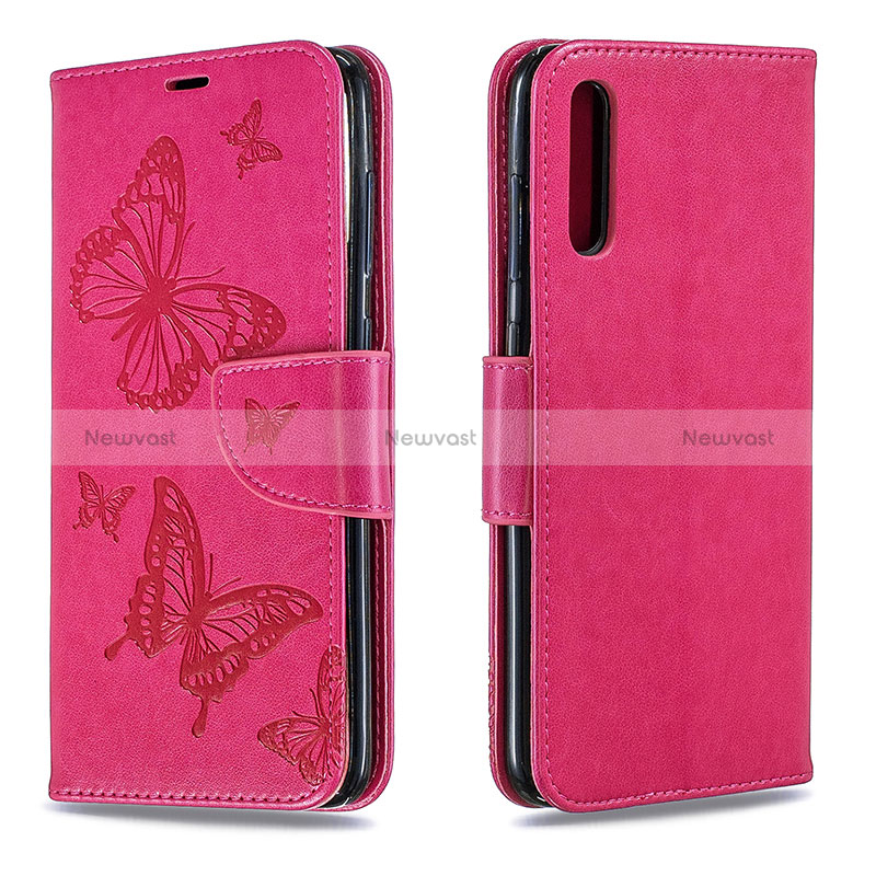 Leather Case Stands Butterfly Flip Cover Holder B01F for Samsung Galaxy A70