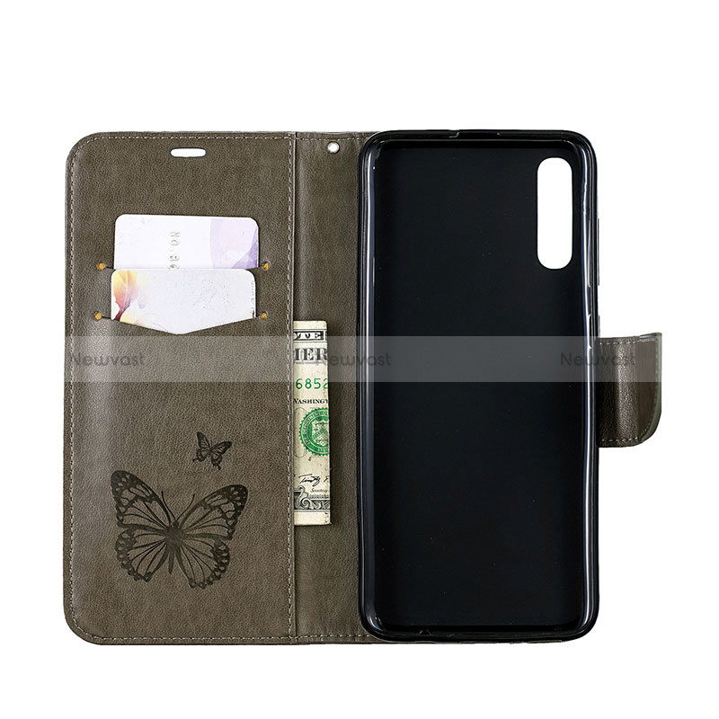 Leather Case Stands Butterfly Flip Cover Holder B01F for Samsung Galaxy A70S