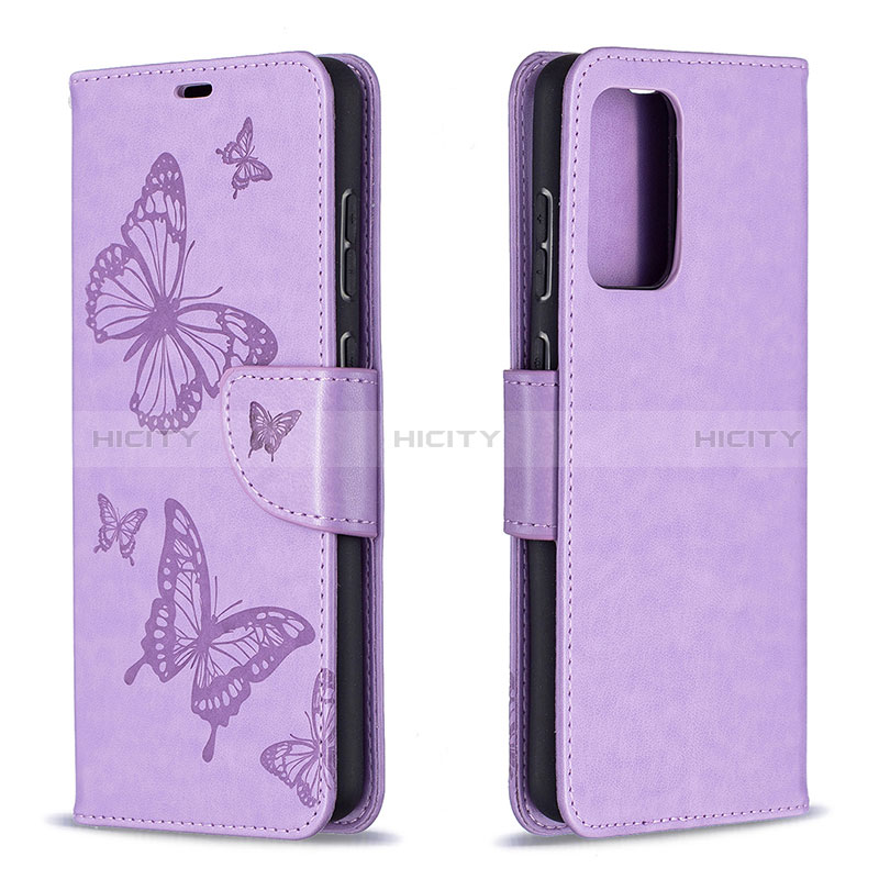 Leather Case Stands Butterfly Flip Cover Holder B01F for Samsung Galaxy A72 4G