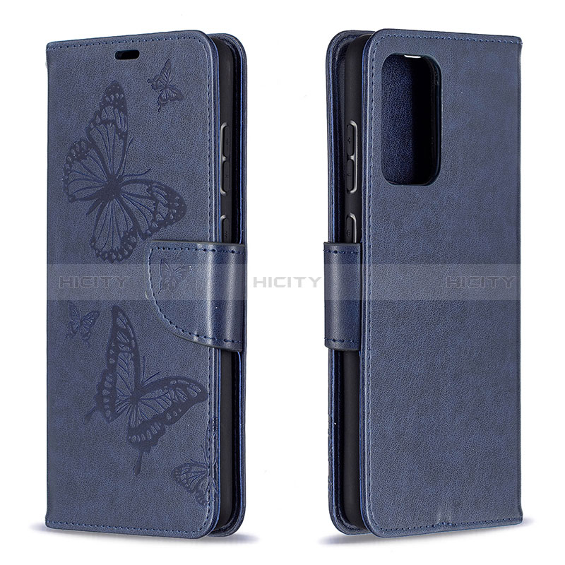 Leather Case Stands Butterfly Flip Cover Holder B01F for Samsung Galaxy A72 4G