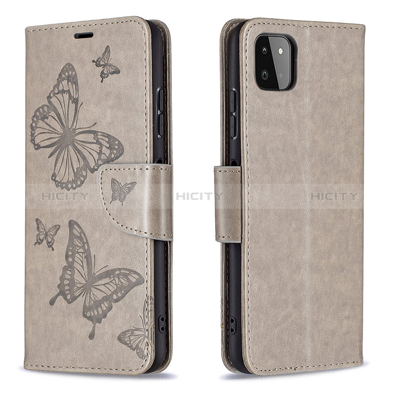 Leather Case Stands Butterfly Flip Cover Holder B01F for Samsung Galaxy F42 5G