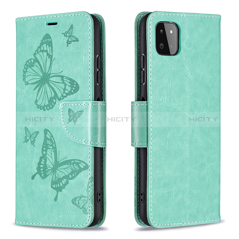 Leather Case Stands Butterfly Flip Cover Holder B01F for Samsung Galaxy F42 5G