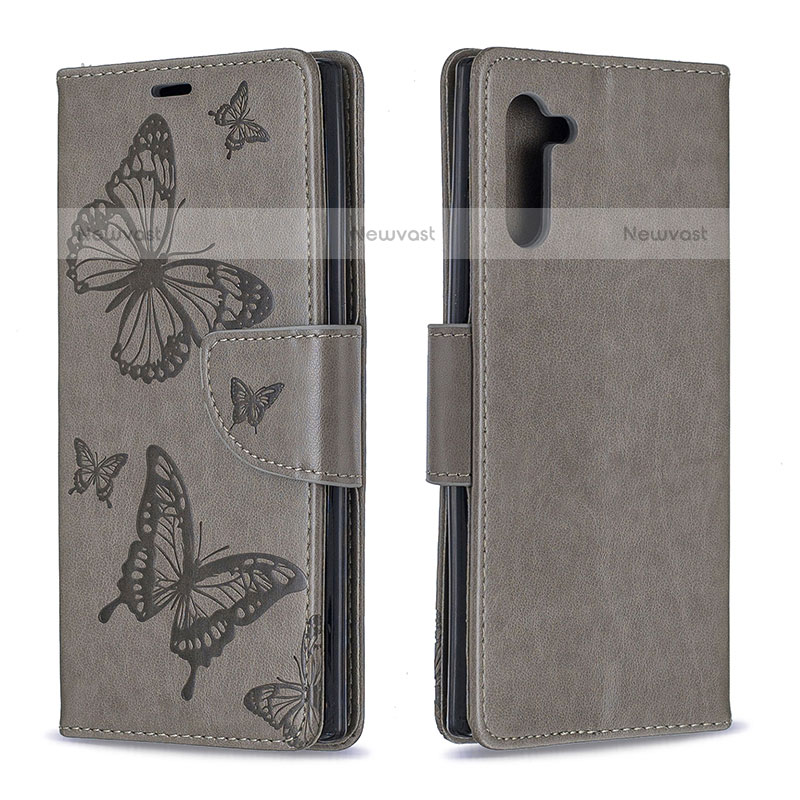 Leather Case Stands Butterfly Flip Cover Holder B01F for Samsung Galaxy Note 10 5G