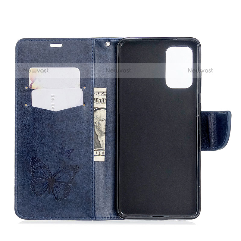 Leather Case Stands Butterfly Flip Cover Holder B01F for Samsung Galaxy S20 5G