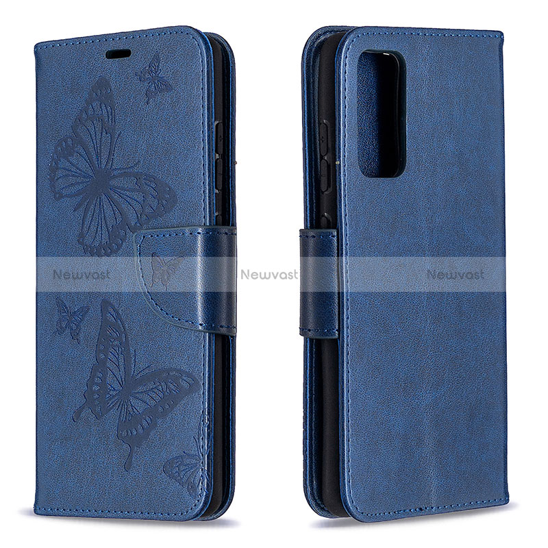 Leather Case Stands Butterfly Flip Cover Holder B01F for Samsung Galaxy S20 Lite 5G