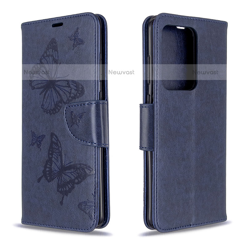 Leather Case Stands Butterfly Flip Cover Holder B01F for Samsung Galaxy S20 Plus