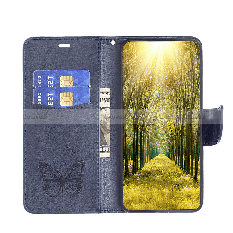 Leather Case Stands Butterfly Flip Cover Holder B01F for Xiaomi Poco C50