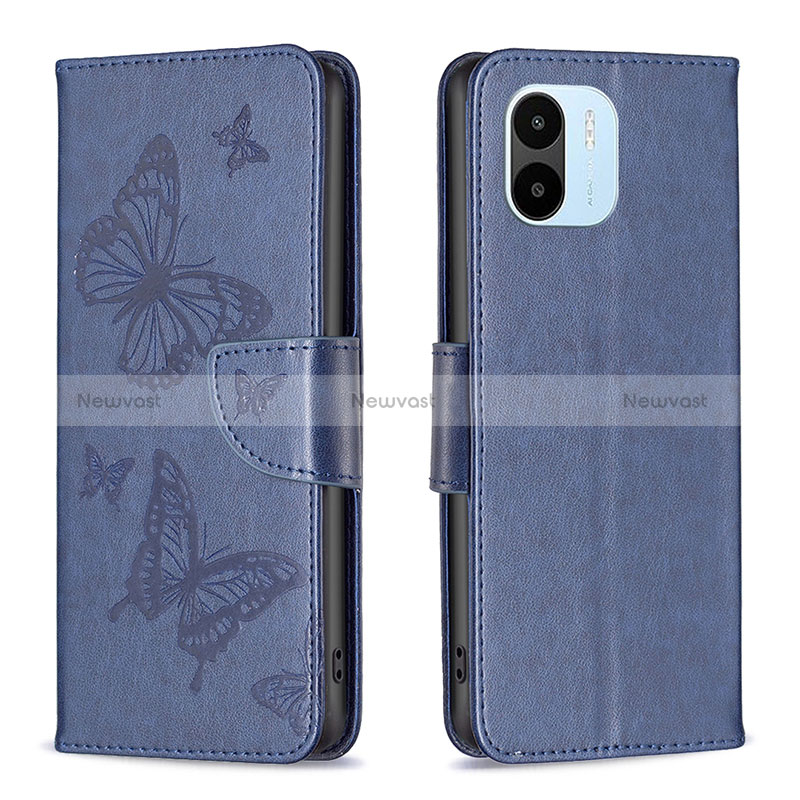 Leather Case Stands Butterfly Flip Cover Holder B01F for Xiaomi Poco C50