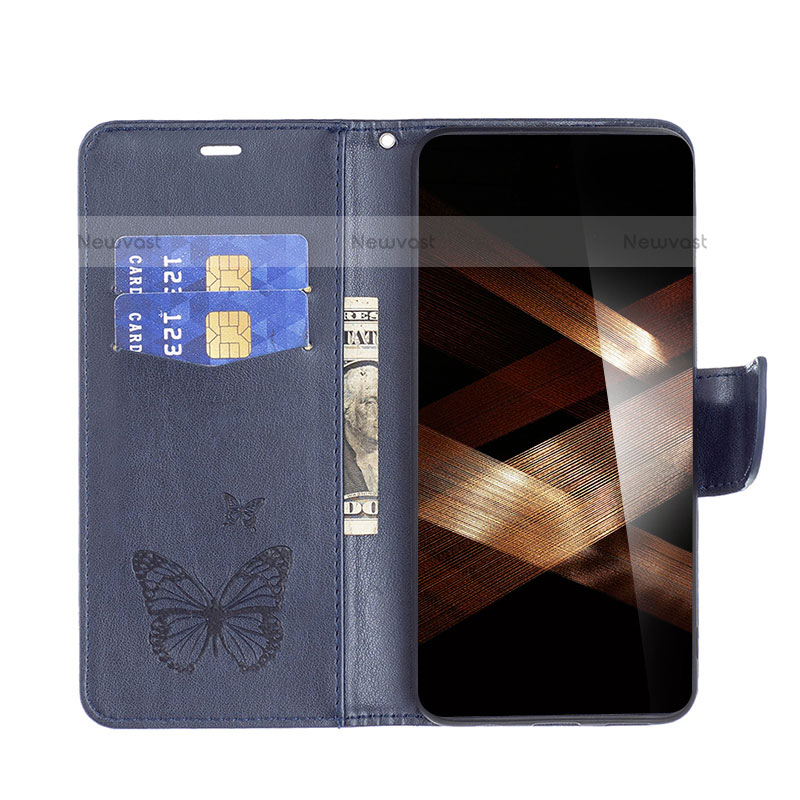 Leather Case Stands Butterfly Flip Cover Holder B01F for Xiaomi Poco C65